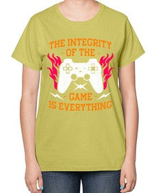 the integrity of the game 155# - video games-  Ladies T-Shirt