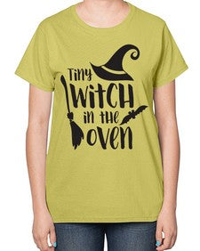 tiny witch in the oven 18# - witch-  Ladies T-Shirt