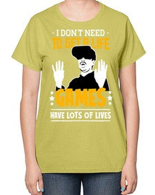 to get a life game 159# - video games-  Ladies T-Shirt