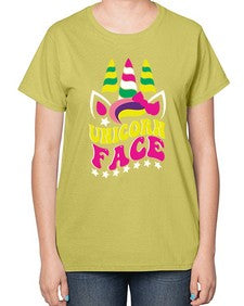 unicorn face 459# - unicorn-  Ladies T-Shirt