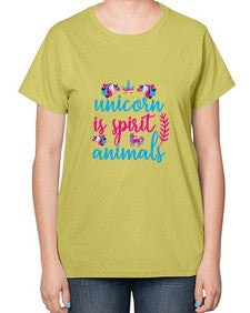 unicorn is spirit animals 465# - unicorn-  Ladies T-Shirt