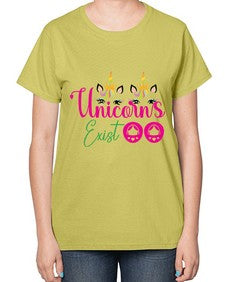 unicorns exist 534# - unicorn-  Ladies T-Shirt