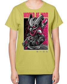 worldatwartshirtdesign 1254# - art pop art-  Ladies T-Shirt