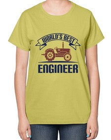 worlds best engineer Style 478# - engineer-  Ladies T-Shirt