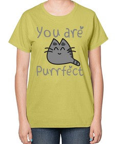 you are purrfect - cats-  Ladies T-Shirt