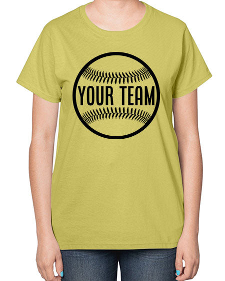 your team 2270# - softball-  Ladies T-Shirt