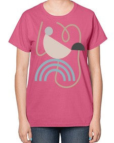 Abstract Shape 193# - art pop art-  Ladies T-Shirt
