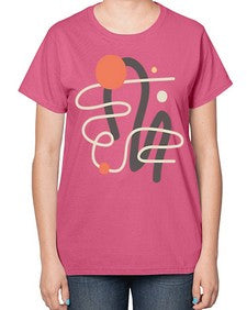 Abstract Shape 198# - art pop art-  Ladies T-Shirt