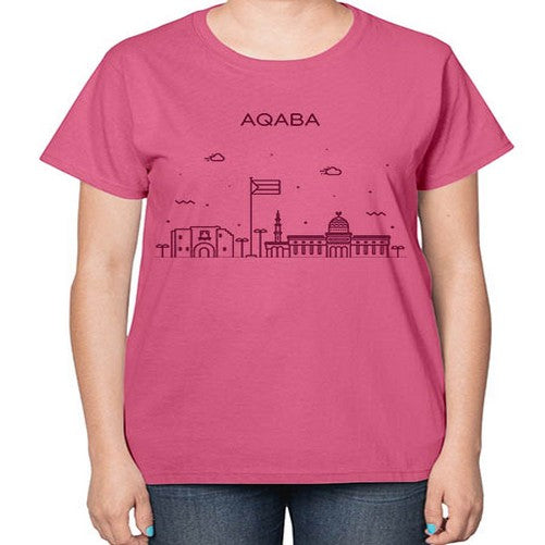 Aqaba 337# - cities-  Ladies T-Shirt