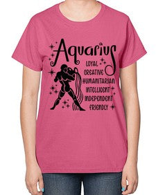 Aquarius 64# - aquarius-  Ladies T-Shirt