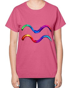 Aquarius 69# - aquarius-  Ladies T-Shirt