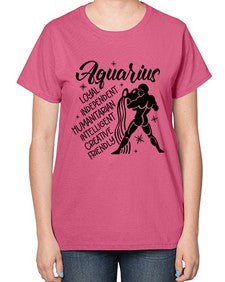 Aquarius 72# - aquarius-  Ladies T-Shirt