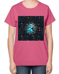 Aquarius Straight 66# - aquarius-  Ladies T-Shirt