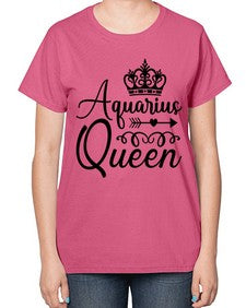 Aquarius queen 74# - aquarius-  Ladies T-Shirt