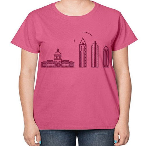 Atlanta 373# - cities-  Ladies T-Shirt