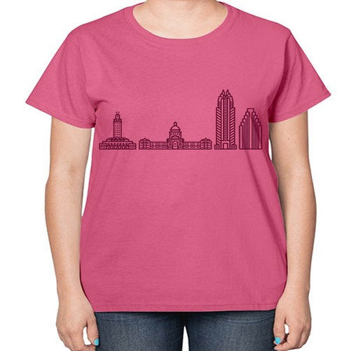 AustinTX 381# - cities-  Ladies T-Shirt