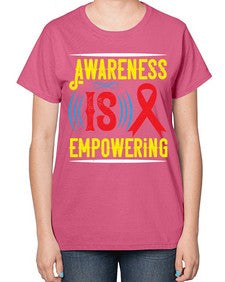 Awareness is empowering Style 6# - Self awareness-  Ladies T-Shirt