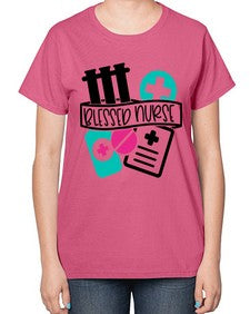 Blessed Nurse Style Style 627# - nurse-  Ladies T-Shirt