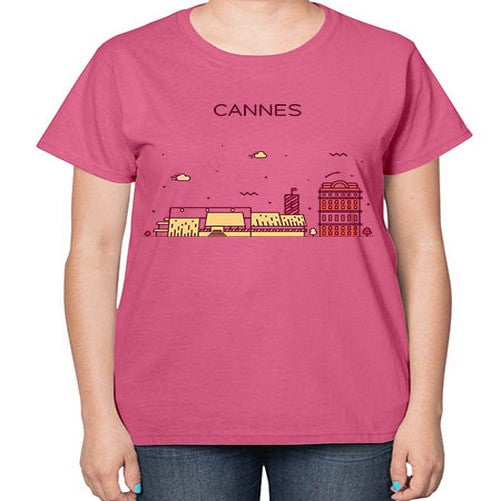 Cannes 545# - cities-  Ladies T-Shirt