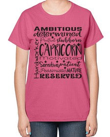 Capricorn 566# - capricorn-  Ladies T-Shirt