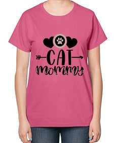 Cat Mommy Style 87# - cats-  Ladies T-Shirt