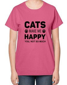 Cats Make Me Style 40# - cats-  Ladies T-Shirt