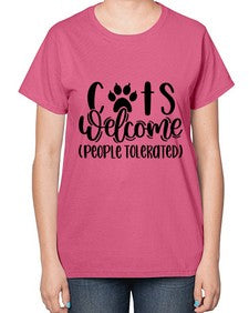 Cats Welcome Style 91# - cats-  Ladies T-Shirt