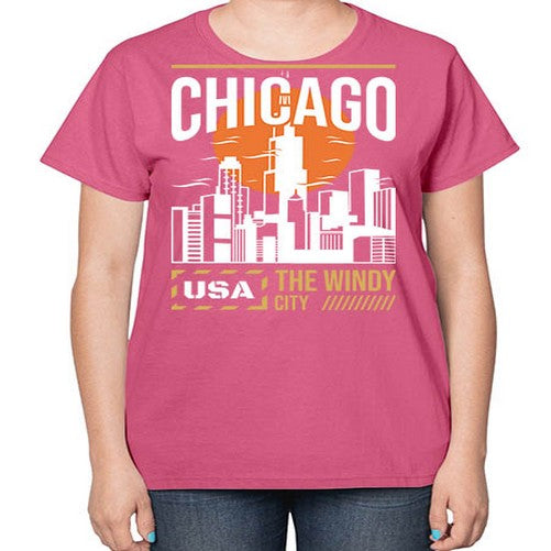 Chicago 571# - cities-  Ladies T-Shirt