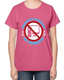 Computer problem no problem 8# - computer-  Ladies T-Shirt