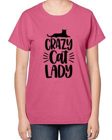Crazy Cat Lady Style 92# - cats-  Ladies T-Shirt