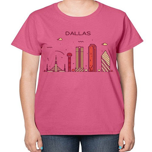 Dallas 646# - cities-  Ladies T-Shirt