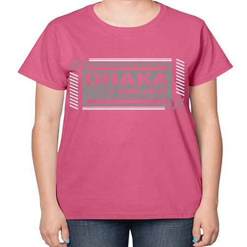 Dhaka 668# - cities-  Ladies T-Shirt