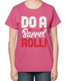 Do a barrel roll 4# - video games-  Ladies T-Shirt