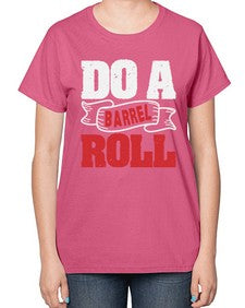 Do a barrel roll 5# - video games-  Ladies T-Shirt