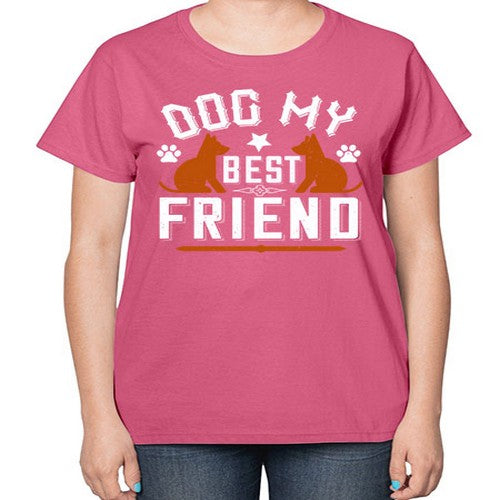 Dog My Best Friend Style 219# - dogs-  Ladies T-Shirt
