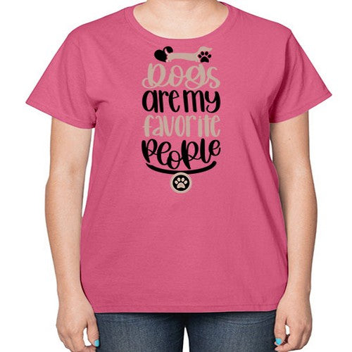 Dogs Are My Favorite People Style 23# - dogs-  Ladies T-Shirt
