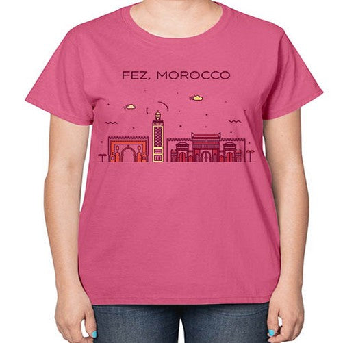 Fez 720# - cities-  Ladies T-Shirt