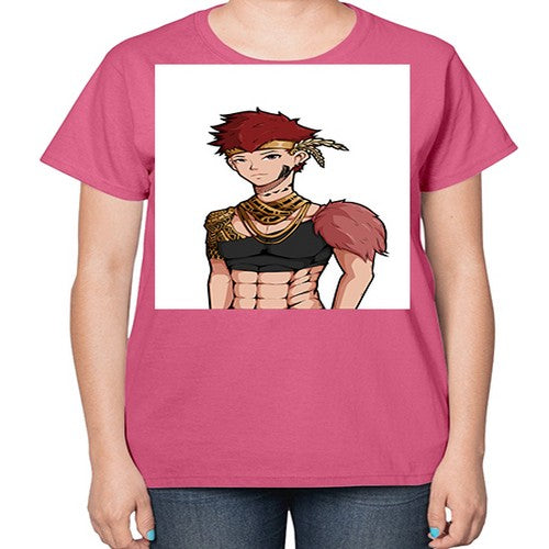 Forest tribal boy 67# - anime-  Ladies T-Shirt