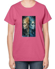 Gemini 56# - gemini-  Ladies T-Shirt
