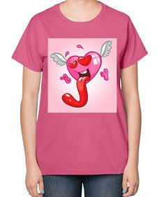 Heart 139# - cartoon general-  Ladies T-Shirt