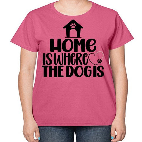 Home Is Where The Dogis Style 20# - dogs-  Ladies T-Shirt