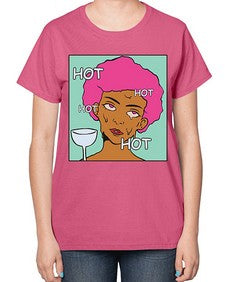 Hot 536# - art pop art-  Ladies T-Shirt
