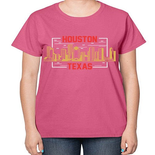 Houston 910# - cities-  Ladies T-Shirt