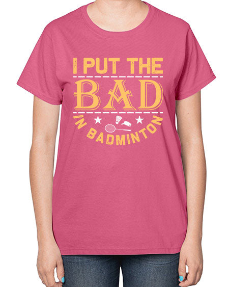 I 1056# - badminton-  Ladies T-Shirt
