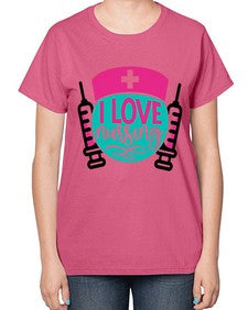 I Love Nursing Style Style 898# - nurse-  Ladies T-Shirt