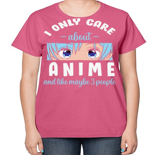 I Only Like People Anime Japanese 241# - anime-  Ladies T-Shirt