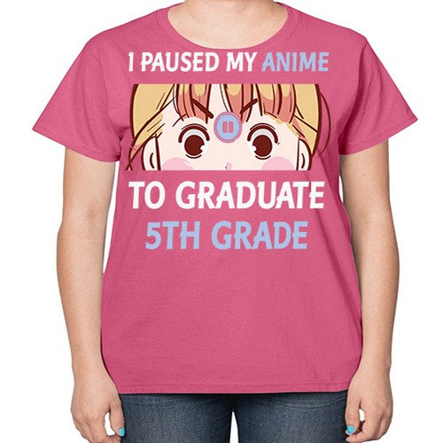 I Paused My Anime To Anime 243# - anime-  Ladies T-Shirt