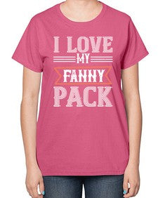 I love my fanny pack 37# - funny-  Ladies T-Shirt