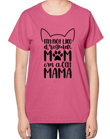 Im Not Like A Regular Mom Style 95# - cats-  Ladies T-Shirt