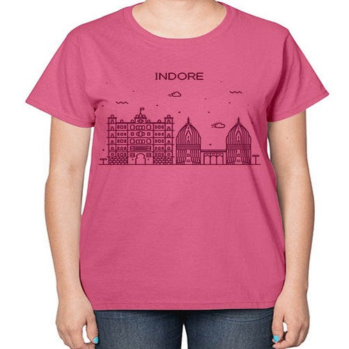Indore 951# - cities-  Ladies T-Shirt
